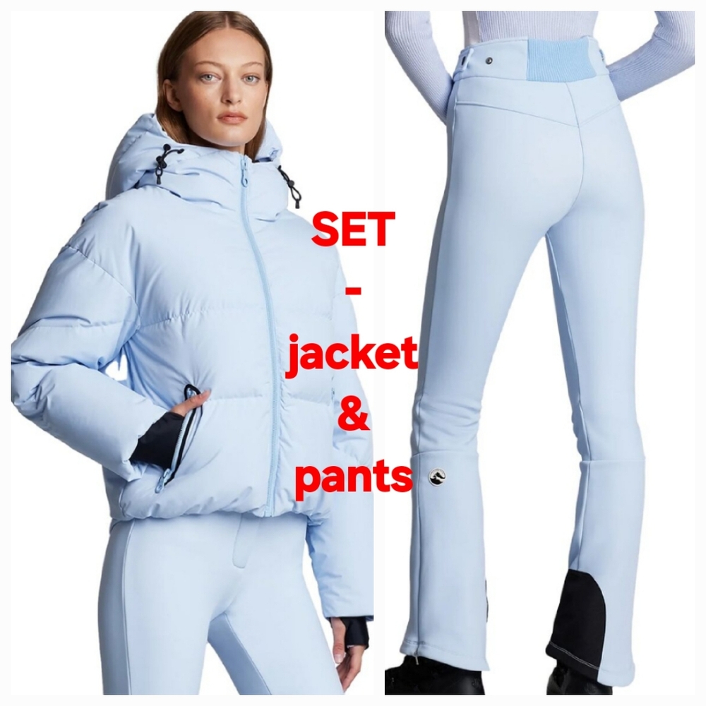 SET- Cordova Meribel Ski Jacket Cordova Saint Moritz Ski Pants Haze Blue Iceberg